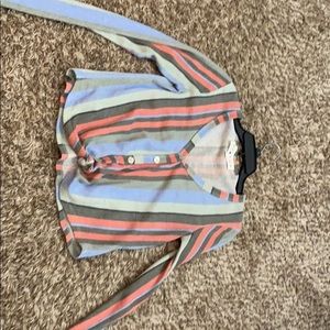 Button down long sleeves crop top